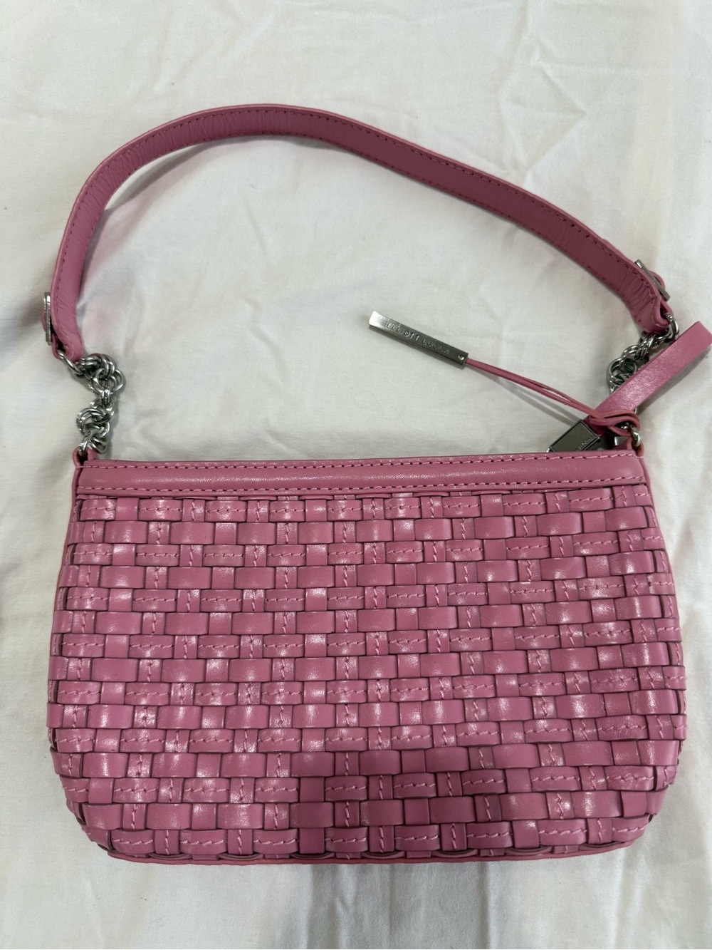 Elliot lucca Pink Woven Shoulder Bag